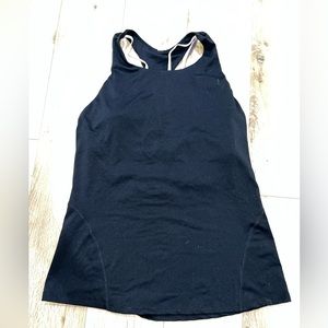 Fabletics Boost Built-In Bra Tank | color black/petal/shadow